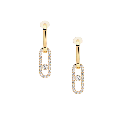 Boucles d'oreilles Move Link Boucles d'oreilles Diamant Or Jaune