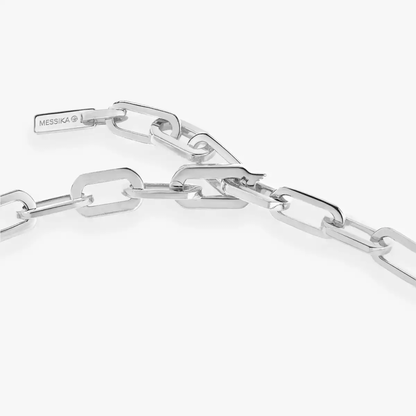 Move Link half pavé necklace