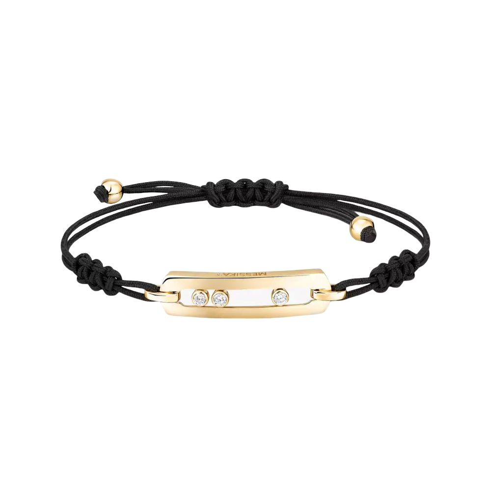 Move cord bracelet large Yellow Gold Diamond Bracelet
