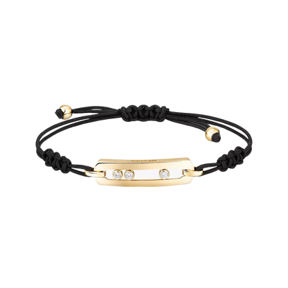 Move cord bracelet large Yellow Gold Diamond Bracelet