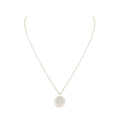 Lucky Move MM Pavé Collier Diamant Or Jaune