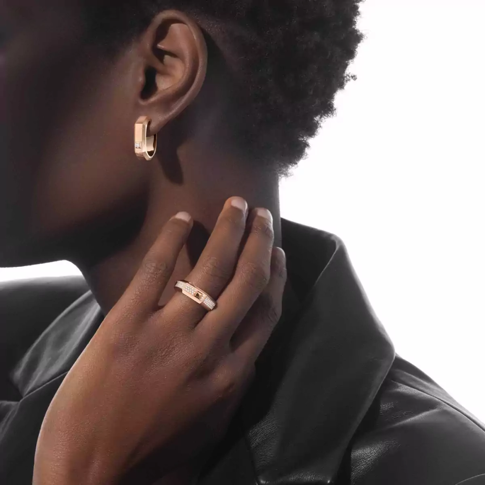 Bague pavée Moderniste MM
