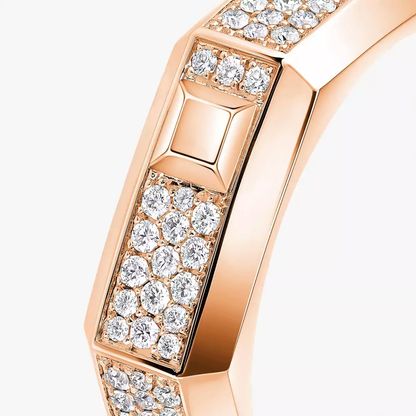 Moderniste pavé ring, medium model