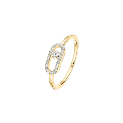 Move Uno half pavé ring