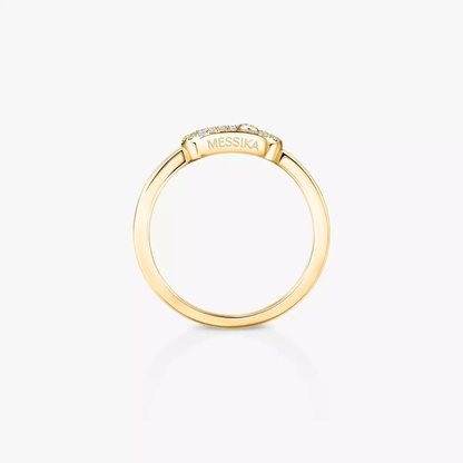 Move Uno half pavé ring