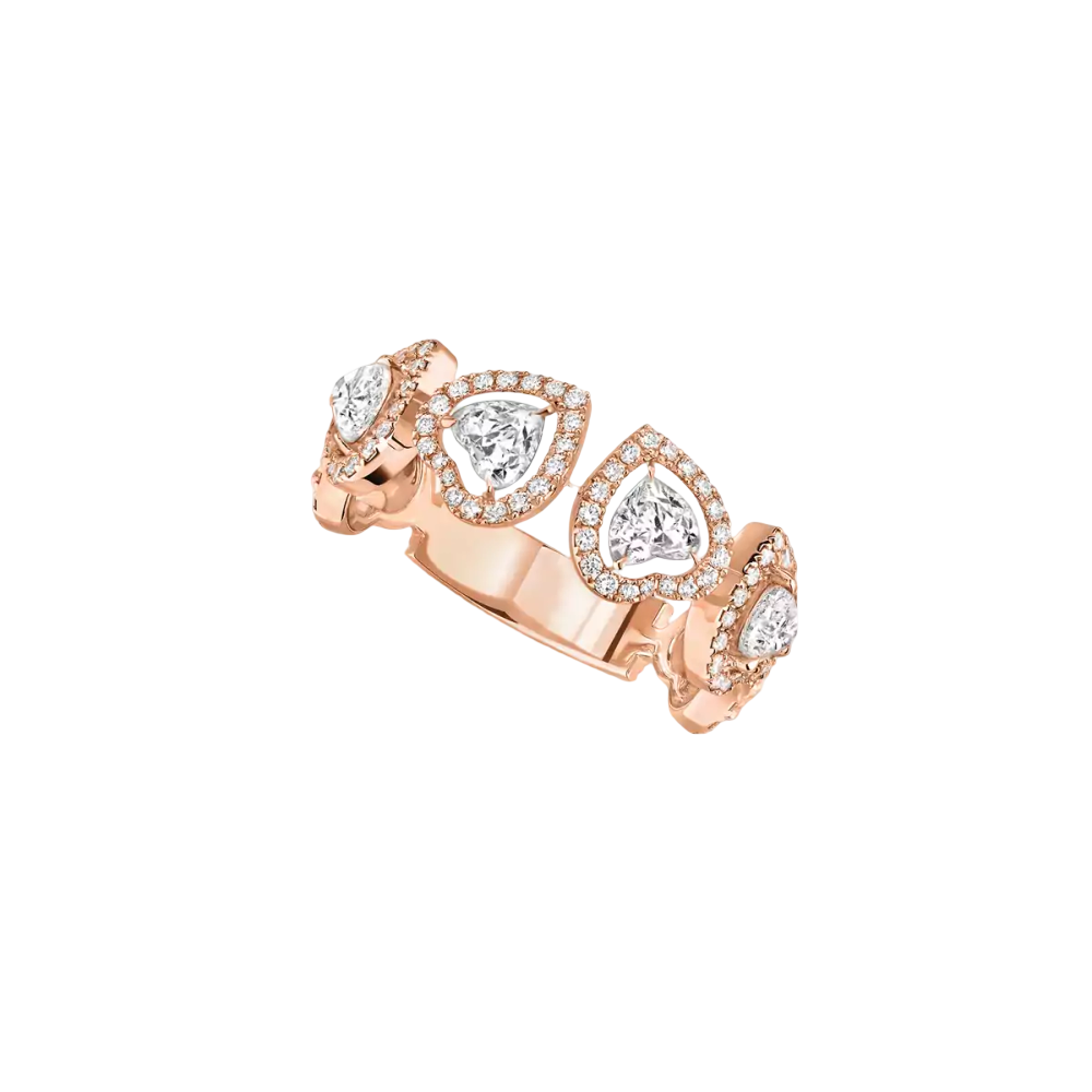 Joy multi wedding ring Pink Gold Diamond Ring