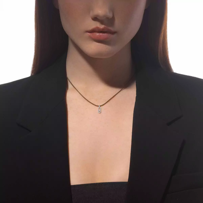 Messika CARE(S) Schnur Kaki Mit Diamanten Ausgefasst Kette Diamant Weißgold