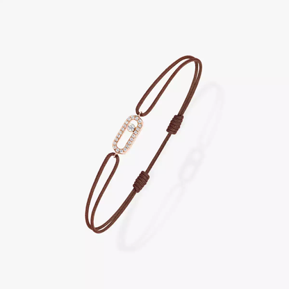 Move Uno chocolate cord bracelet