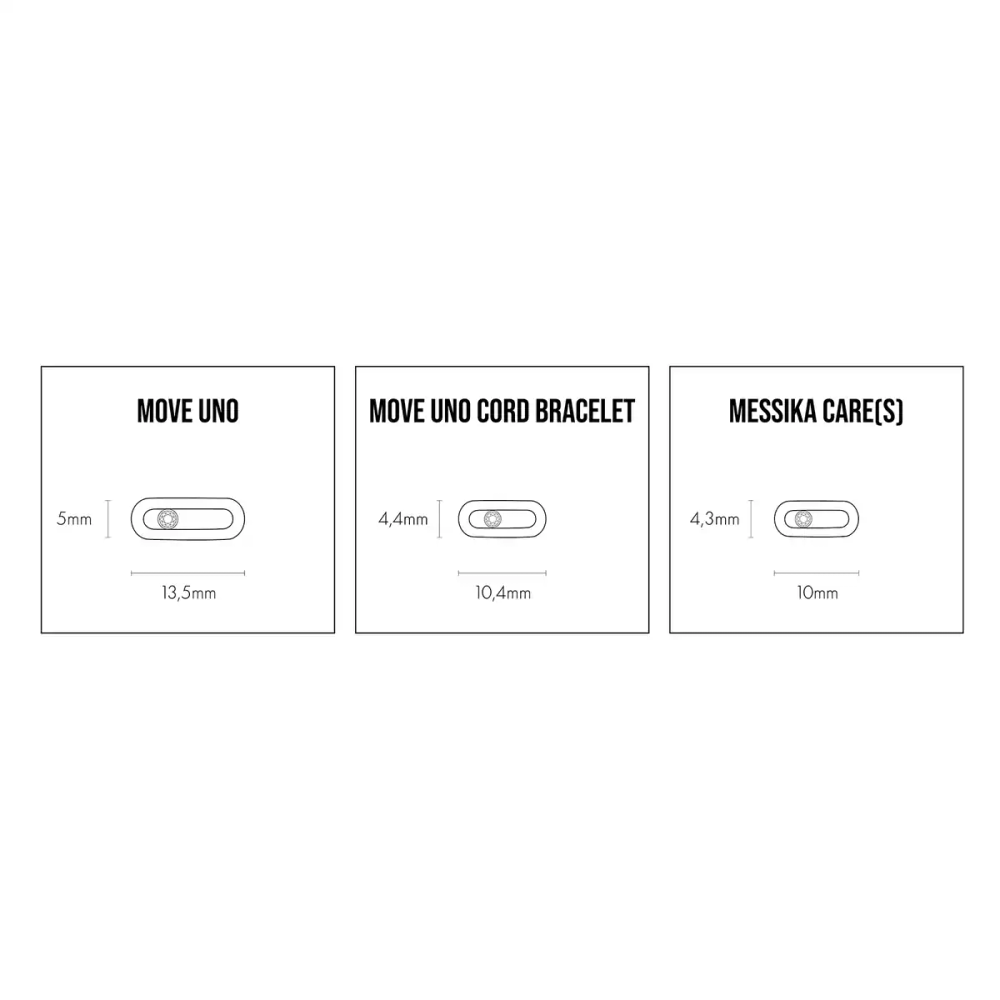 Move Uno Schnur in Beige Armband Diamant Roségold