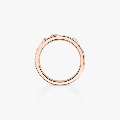 Bague pavée Move Romane GM Ring Diamant Roségold