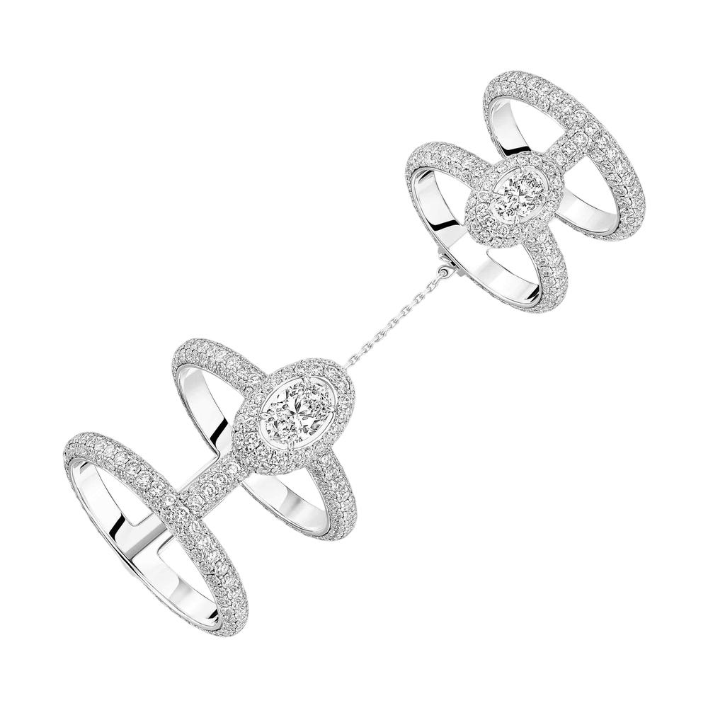 Divine Enigma multi-wear pavé ring