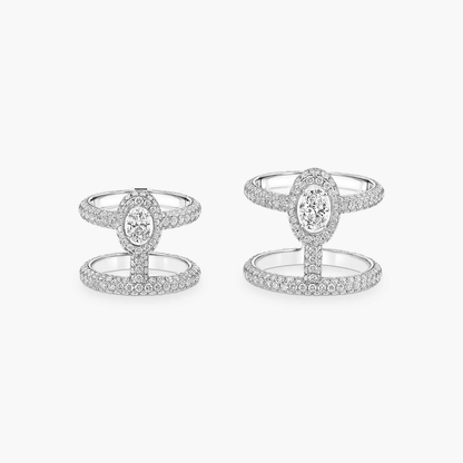 Divine Enigma multi-wear pavé ring