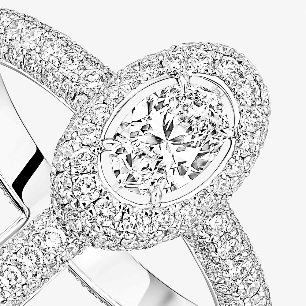 Divine Enigma Ring mit Diamanten ausgefasst vielfache Trageweisen