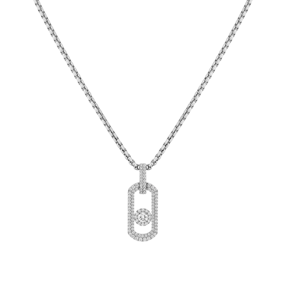 So Move pavé pendant necklace