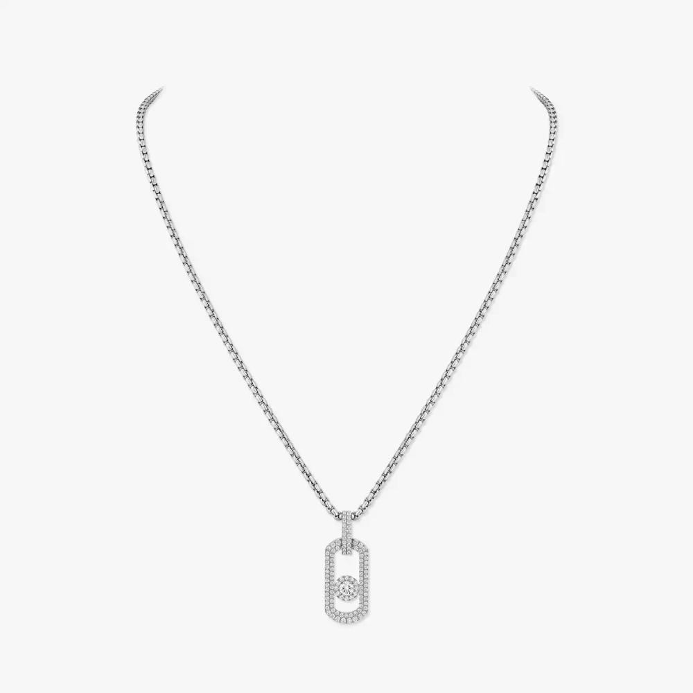 So Move pavé pendant necklace