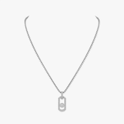So Move pavé pendant necklace
