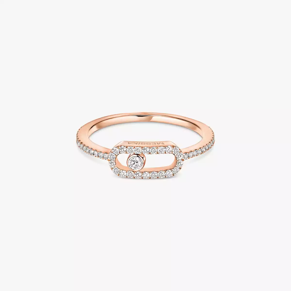 Bague Move Uno pavée, petit modèle