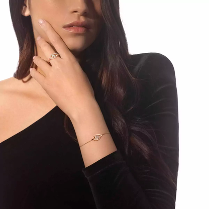 Lucky Eye pavé ring