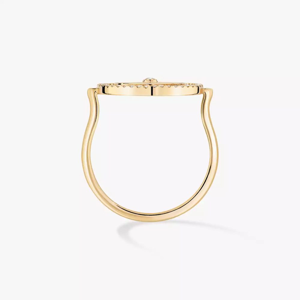 Lucky Move SM Yellow Gold Diamond Ring