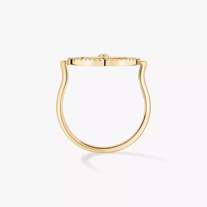 Lucky Move SM Yellow Gold Diamond Ring