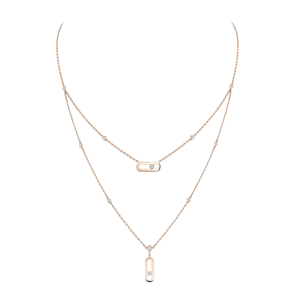 Move Uno two-row necklace