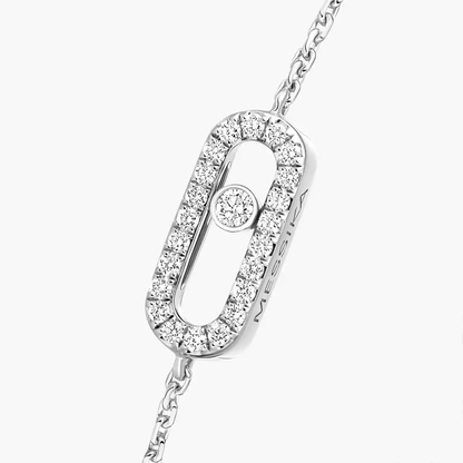 Mit Diamanten ausgefasstes Messika CARE(S) Armband Armband Diamant Weißgold