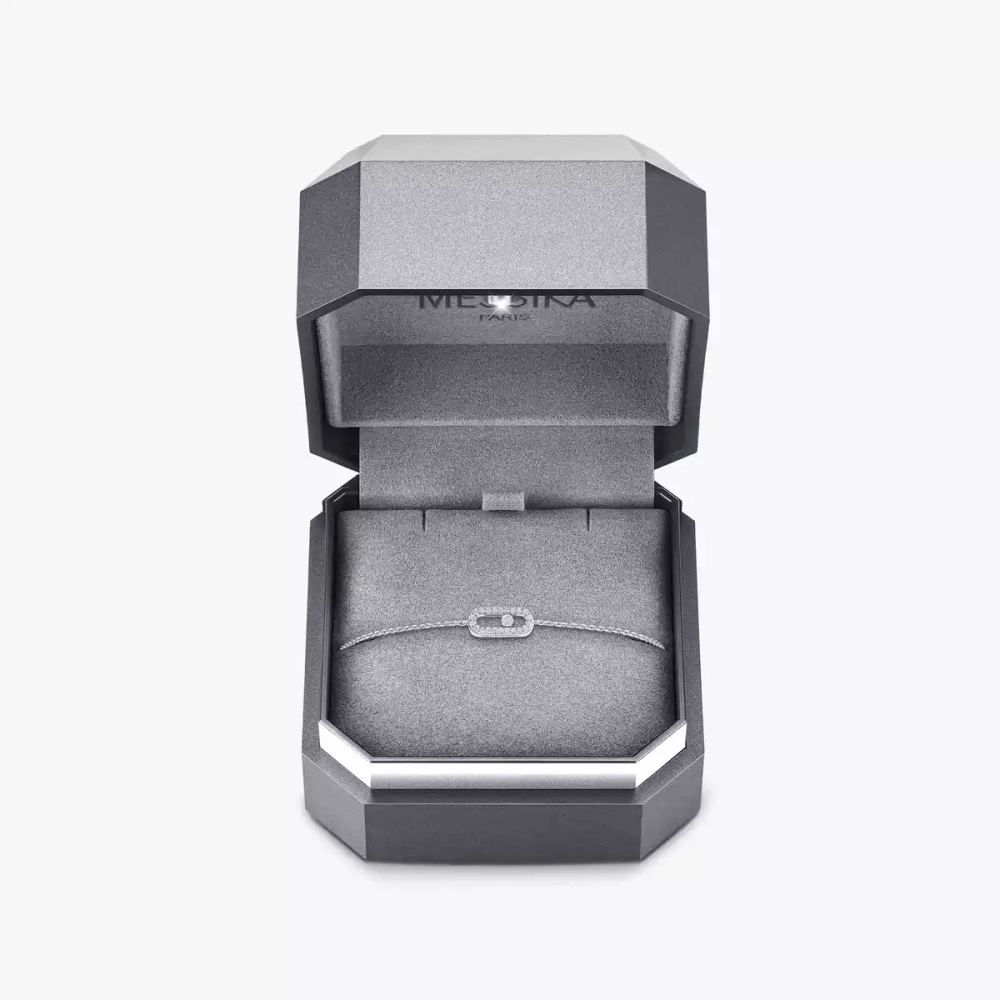 Mit Diamanten ausgefasstes Messika CARE(S) Armband Armband Diamant Weißgold