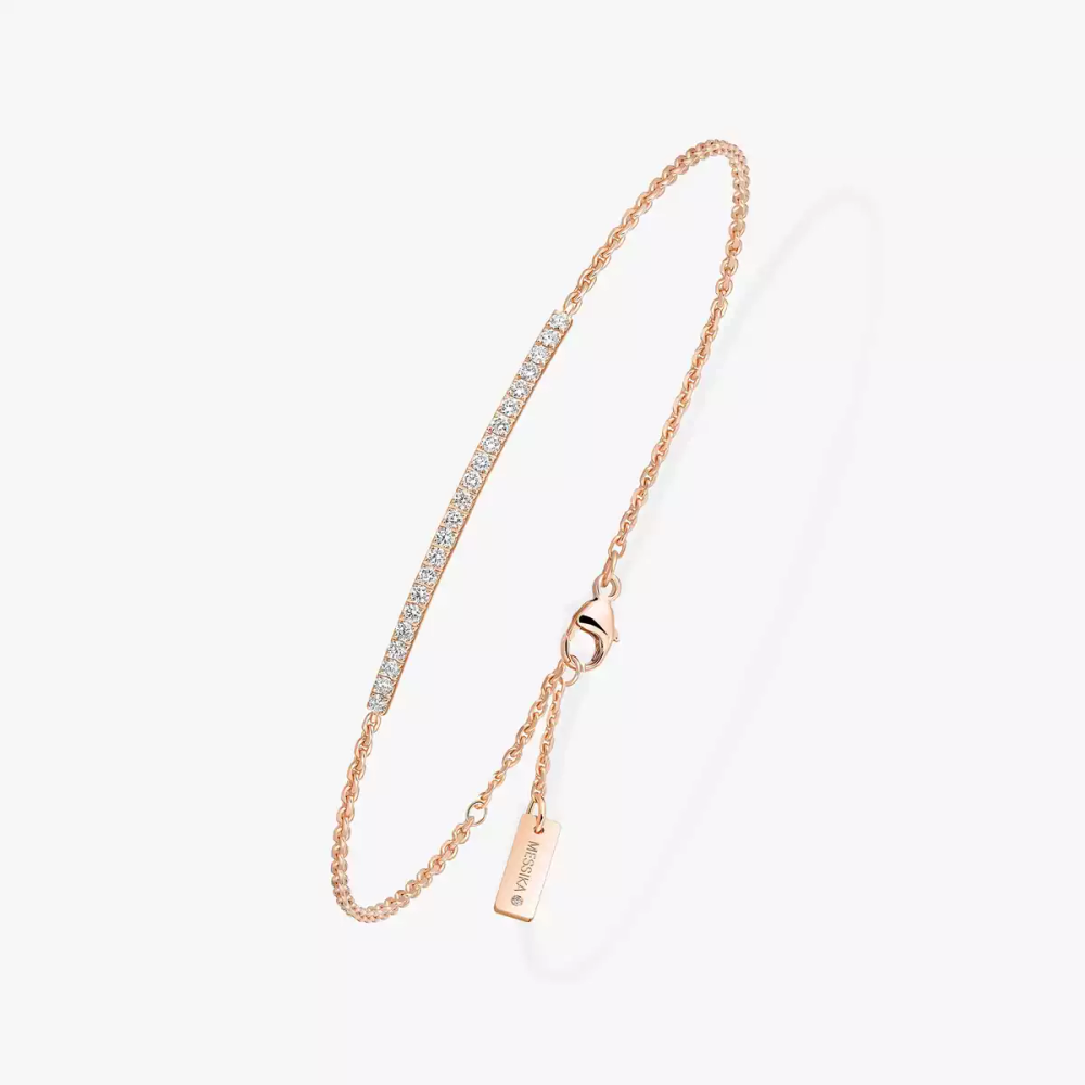 Bracelet barrette Gatsby Armband Diamant Roségold