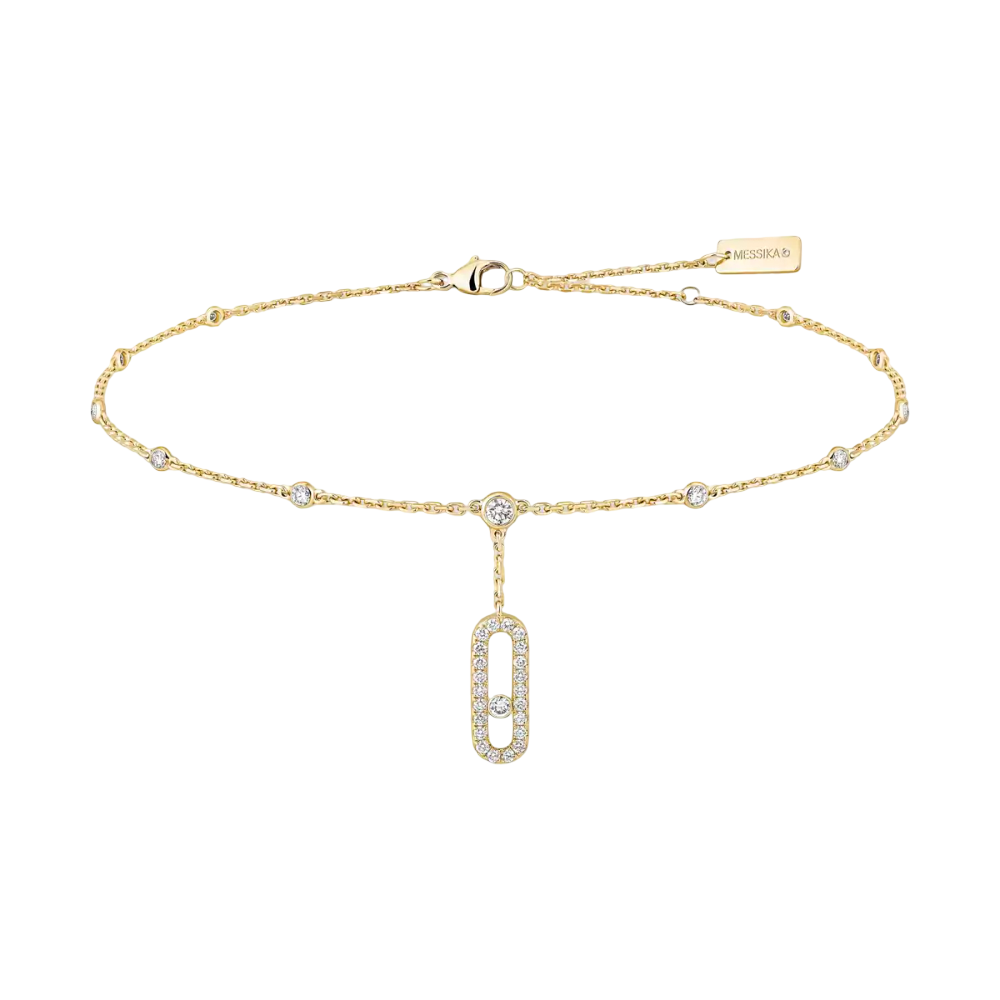 Move Uno pavé ankle bracelet