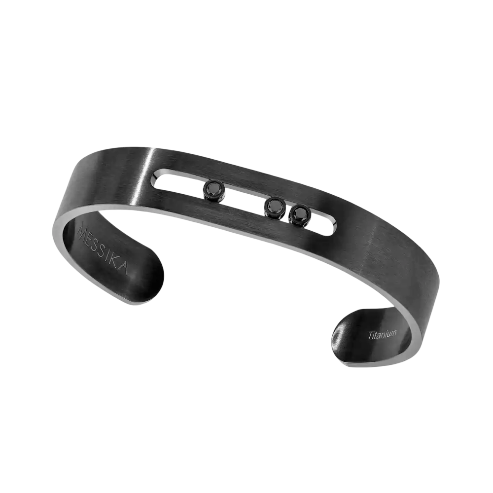 Bangle Move Titanium Bracelet Diamant Black Titanium