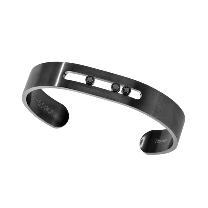 Bangle Move Titanium Bracelet Diamant Black Titanium