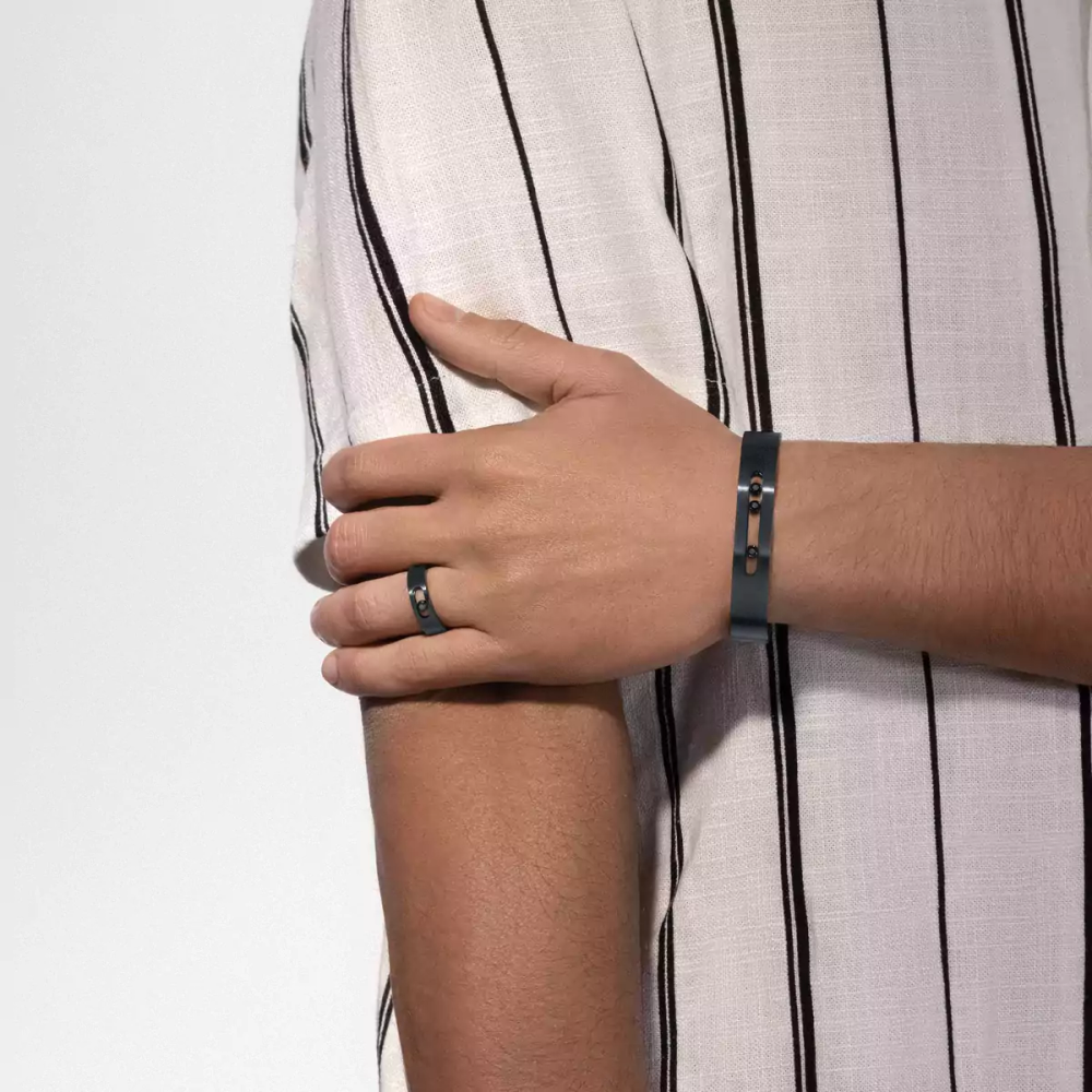 Bangle Move Titanium Bracelet Diamant Black Titanium