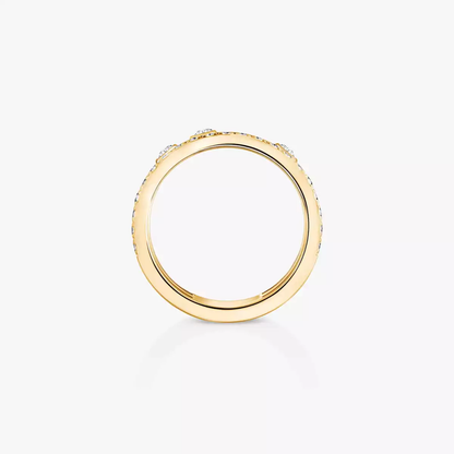 Move Romane half pavé ring, large model