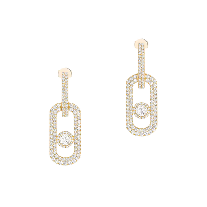 So Move XL pavé pendant earrings