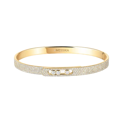 Move Noa Armreif KM Vollständig Mit Diamanten Ausgefasst Armband Diamant Gelbgold
