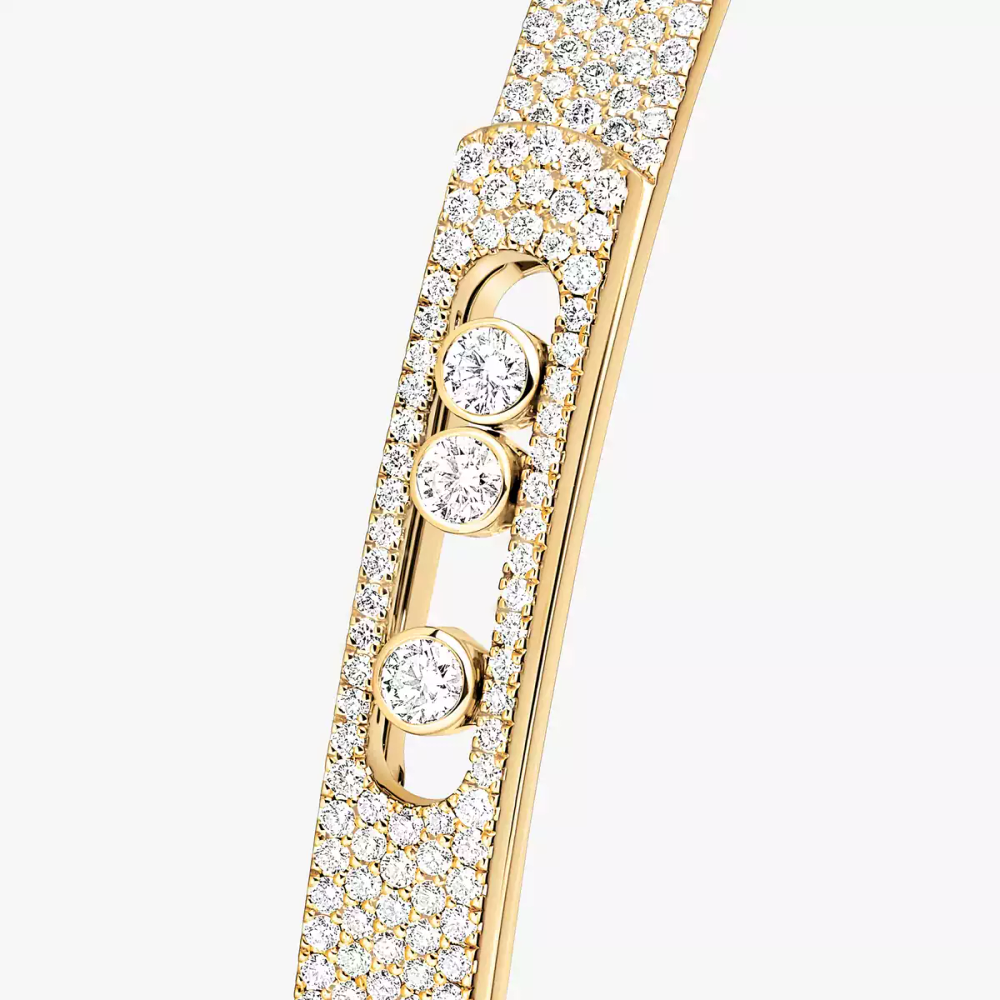 Move Noa Armreif KM Vollständig Mit Diamanten Ausgefasst Armband Diamant Gelbgold