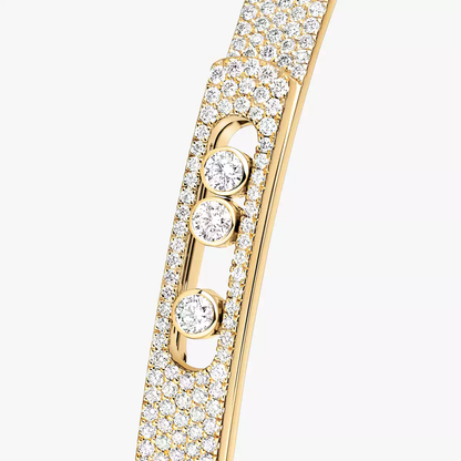 Move Noa Armreif KM Vollständig Mit Diamanten Ausgefasst Armband Diamant Gelbgold