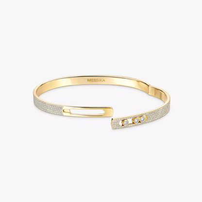 Move Noa Armreif KM Vollständig Mit Diamanten Ausgefasst Armband Diamant Gelbgold
