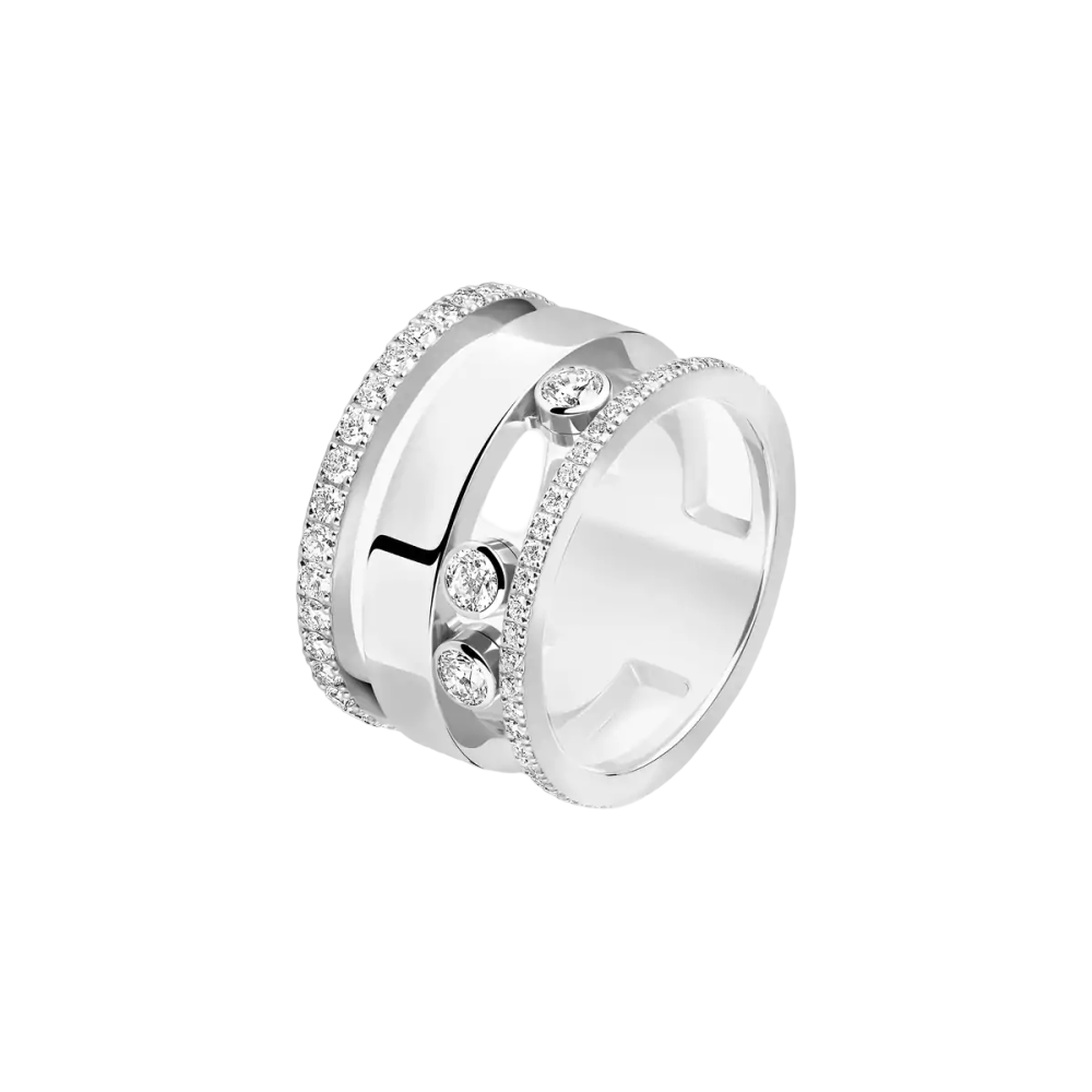 Bague Move Romane GM Bague Diamant Or Blanc