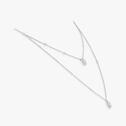 My Twin two-row necklace 2x 0.40ct