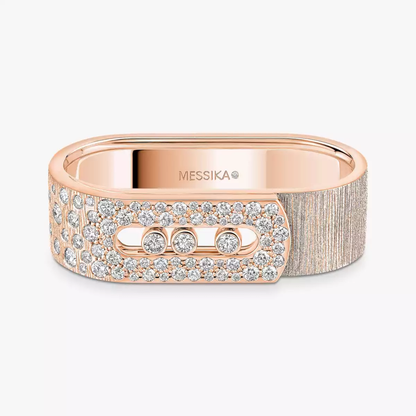 Move Noa two-finger chiseled ring