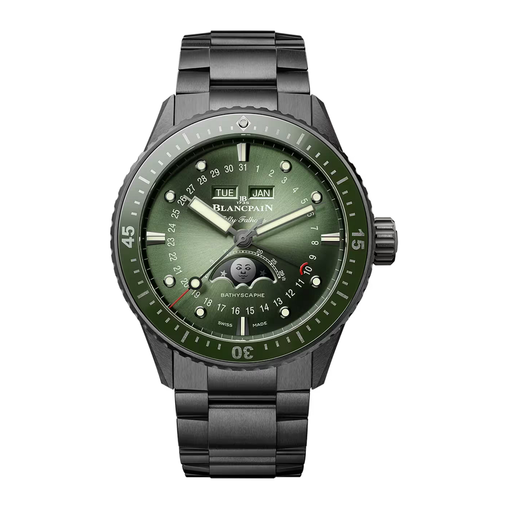 Fifty Fathoms Bathyscaphe Quantième Complet Phases de Lune