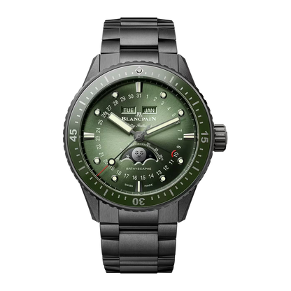 Fifty Fathoms Bathyscaphe Quantième Complet Phases de Lune