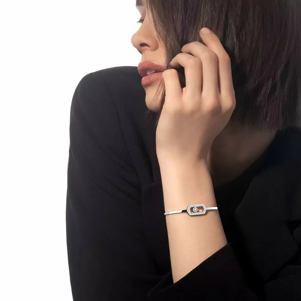 So Move Armreif Mit Diamanten Ausgefasst