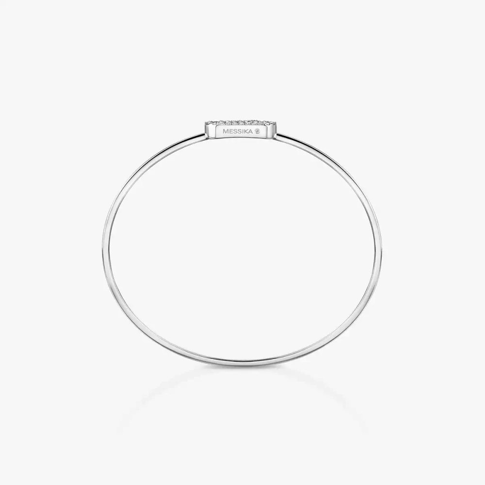 Move Uno Flex Armreif Mit Diamanten ausgefasst Armband Diamant Weißgold