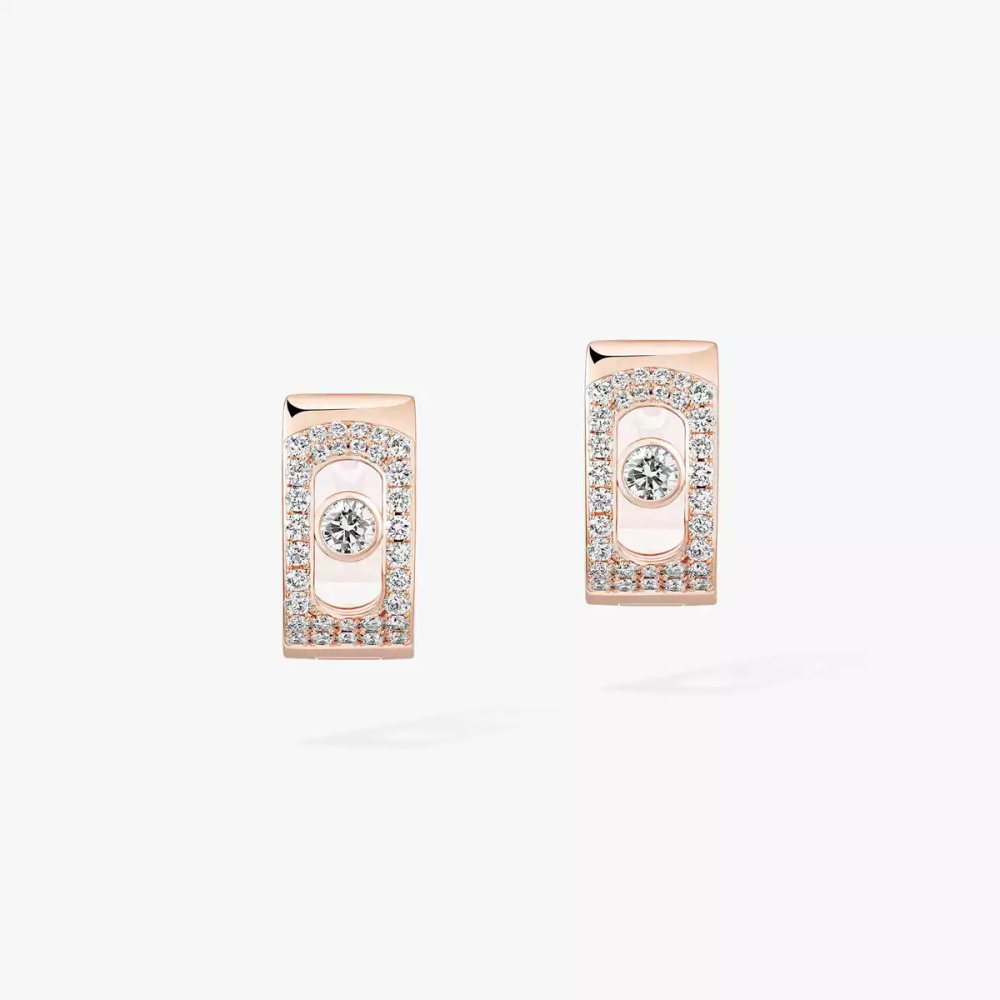 Move Noa Creolen mit Diamanten ausgefasst