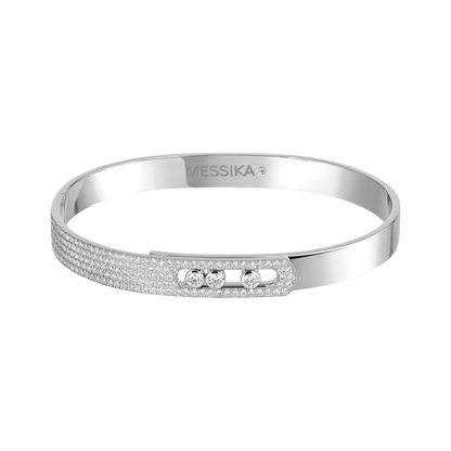Bangle semi-pavé Move Noa Armband Diamant Weißgold