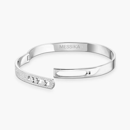 Bangle semi-pavé Move Noa Armband Diamant Weißgold