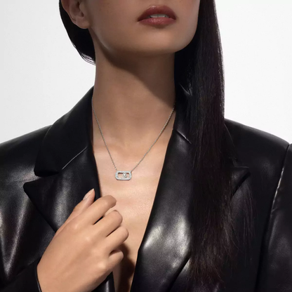 So Move Mit Diamanten ausgefasst Kette Diamant Weißgold