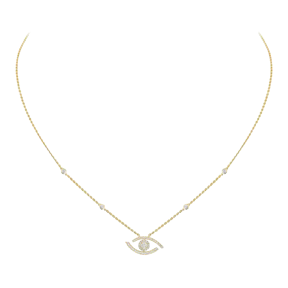 Lucky Eye pavé necklace